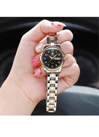 Orologio OLEVS Donna Analogico Oro e Argento