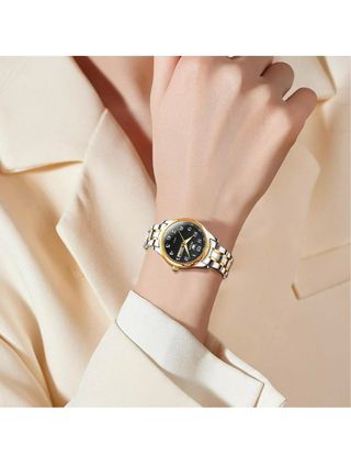 Orologio OLEVS Donna Analogico Oro e Argento