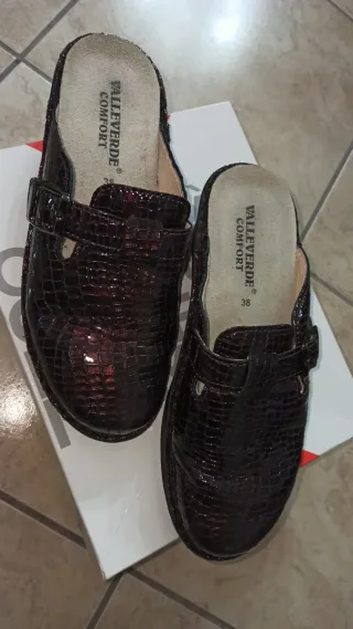 Valleverde Ciabatte Stampa Cocco Zeppa Media