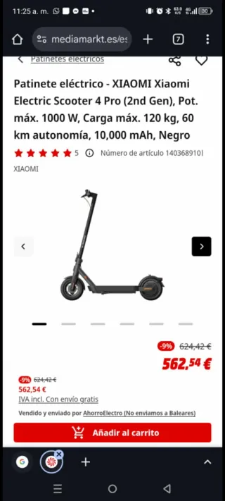 Patinete Eléctrico Xiaomi 4 Pro