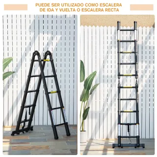 Escalera Telescópica Plegable Multifuncional