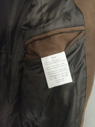 Cazadora marrón hombre talla 54