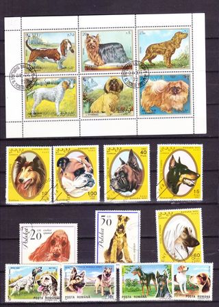 Lote Sellos Perros Varios Países