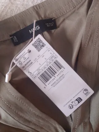 Mono Mango Verde Oliva Nuevo Talla S