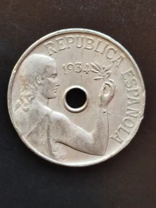 Moneda 1934 República Española