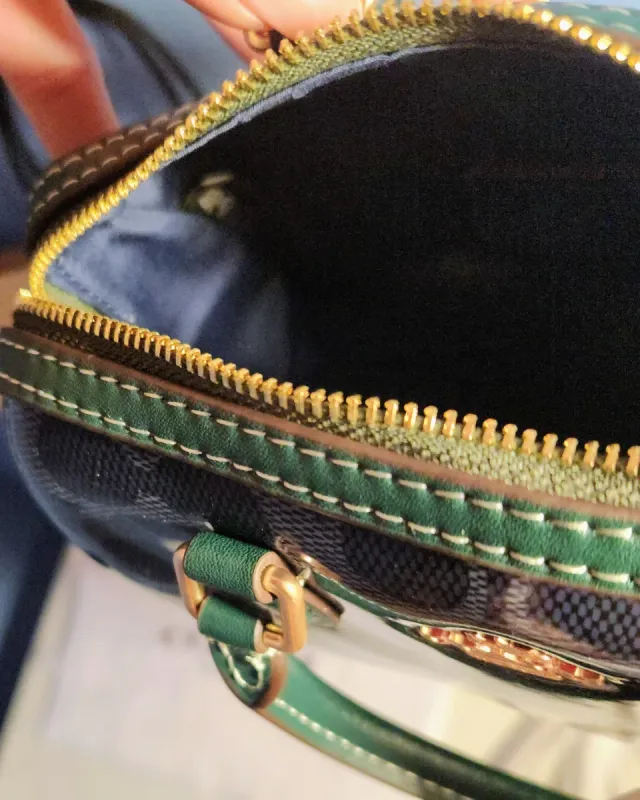 Borsa Coach Blu e Verde