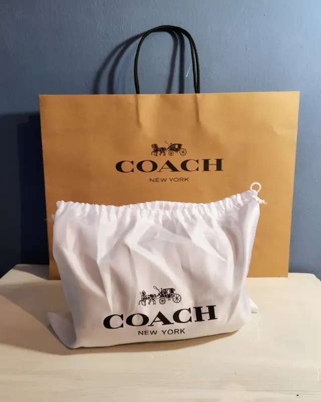 Borsa Coach Blu e Verde