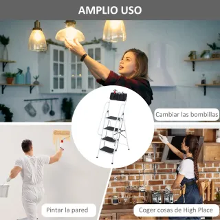 Escalera Plegable 4 Peldaños