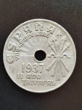 Moneda Guerra Civil Española 1937