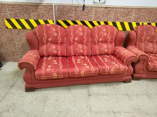 Set di 2 divani 3 posti in rosso