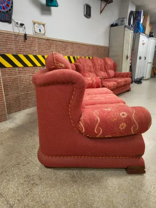 Set di 2 divani 3 posti in rosso