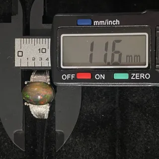 Anillo Plata Grande Ópalo Negro