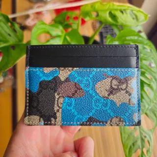 Portacarte Gucci Blu/Multicolor