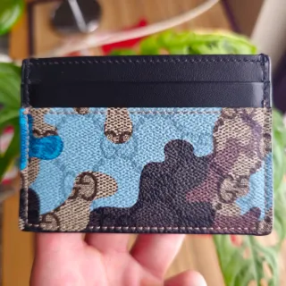 Portacarte Gucci Blu/Multicolor