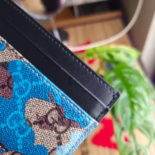 Portacarte Gucci Blu/Multicolor
