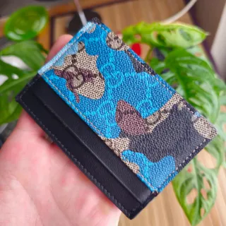 Portacarte Gucci Blu/Multicolor