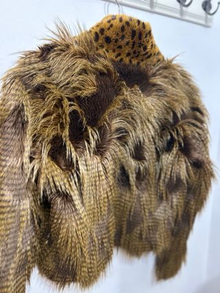 Chaleco de pelo con estampado de leopardo