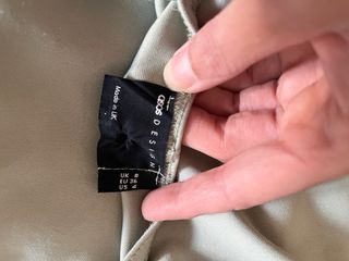 Vestido ASOS verde oliva