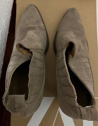 Botín tacón ante Zara beige