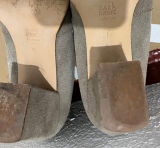 Botín tacón ante Zara beige