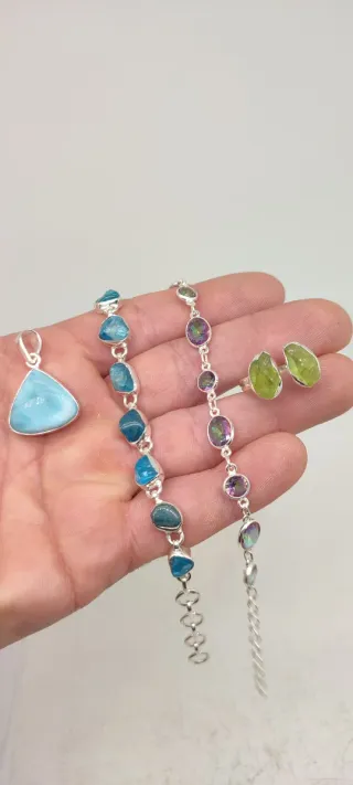 Lote Joyería en plata de ley 925.