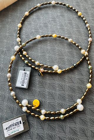 Collar Dada Burma Perlas y Dorados