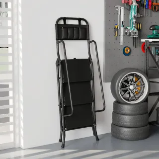 Escalera Plegable 3 Peldaños con Bolsa Herramienta