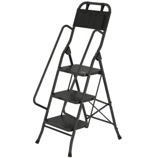 Escalera Plegable 3 Peldaños con Bolsa Herramienta