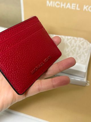 Tarjetero Michael Kors Rojo Piel