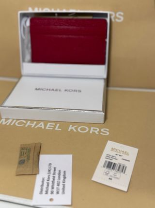 Tarjetero Michael Kors Rojo Piel