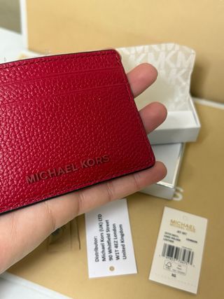 Tarjetero Michael Kors Rojo Piel