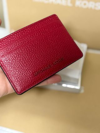 Tarjetero Michael Kors Rojo Piel