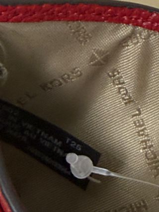 Tarjetero Michael Kors Rojo Piel