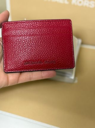 Tarjetero Michael Kors Rojo Piel