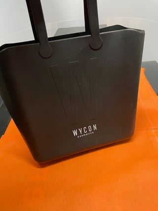 Borsa shopper Wycon in gomma nera