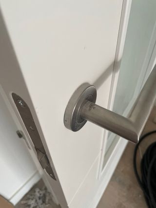 2 Puertas Blancas Lacadas con Cristal