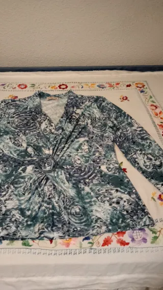 Camiseta manga larga estampada