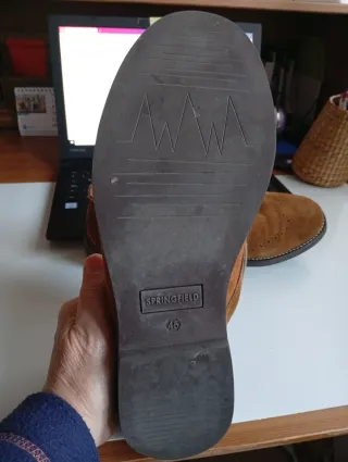 Zapatos de hombre ante marrón talla 45