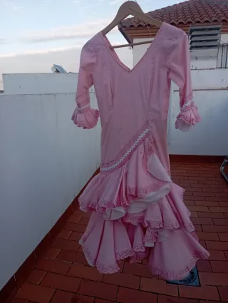 Traje Flamenca Joven Rosa