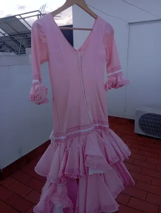 Traje Flamenca Joven Rosa