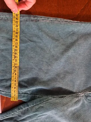 Pantaloni vintage coste verdi donna taglia 42 (28)