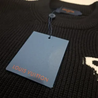 Maglione Louis Vuitton Nero Logo LV
