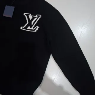 Maglione Louis Vuitton Nero Logo LV