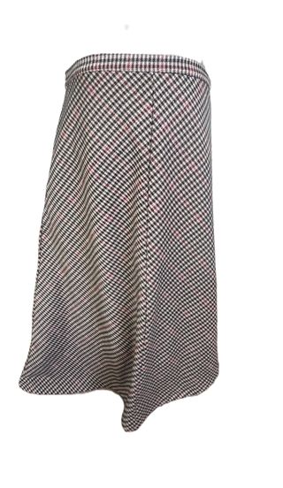 Falda Soyaconcept cuadros blanco y rosa