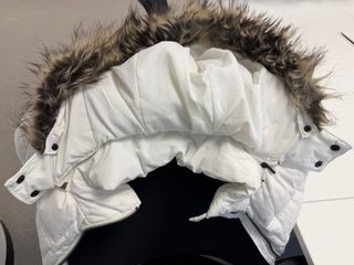 Plumífero Blanco Zara Talla M