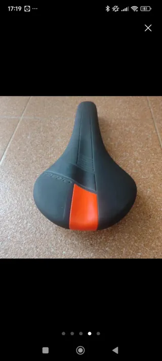 Sillín Orbea Negro y Naranja