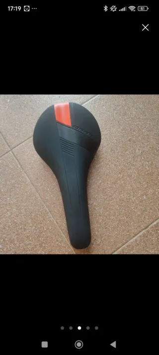 Sillín Orbea Negro y Naranja