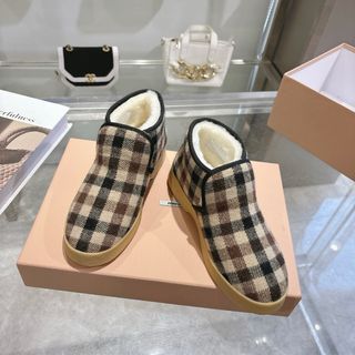 Stivali Miu Miu a Quadri Taglia 35-40 Mai Usati