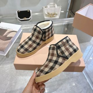 Stivali Miu Miu a Quadri Taglia 35-40 Mai Usati