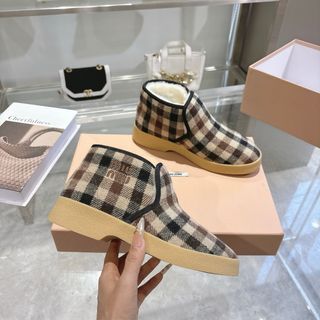 Stivali Miu Miu a Quadri Taglia 35-40 Mai Usati